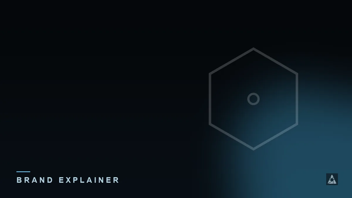 Dark abstract banner with a generic service badge, illustrating the topic of “Viking IPTV: What the Name Refers To”