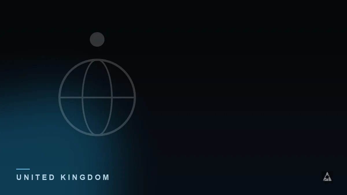 Dark abstract banner with a globe with a location marker, illustrating the topic of “Best IPTV Provider in the UK: What to Evaluate”